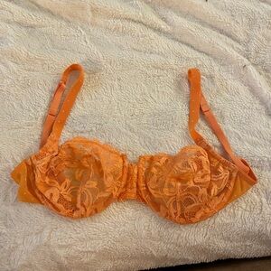 La Perla Elegant Orange Lace Bra